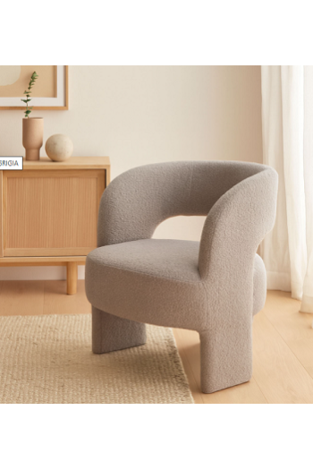 POLTRONA IN LANA GRIGIA 