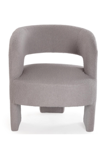 POLTRONA IN LANA GRIGIA 