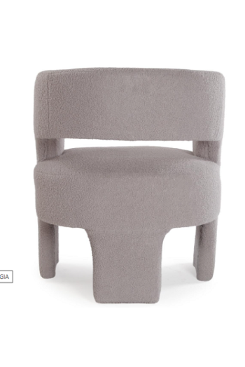 POLTRONA IN LANA GRIGIA 