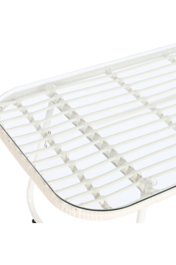 SET SALOTTO RATTAN BIANCO 