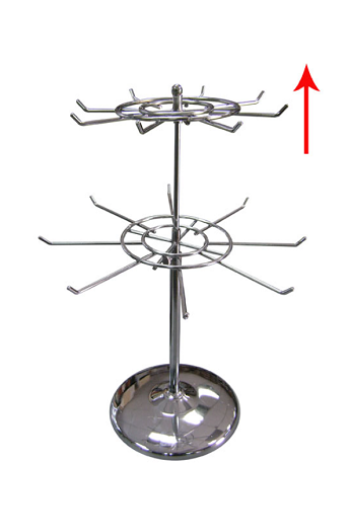 Espositore a 2 corone regolabile 