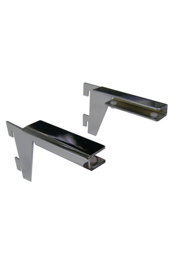 Coppia di reggimensola per ripiano in vetro L.15 cm