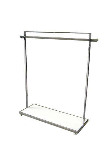 STENDER CROMATO CON BASE BIANCA