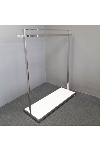 STENDER CROMATO CON BASE BIANCA