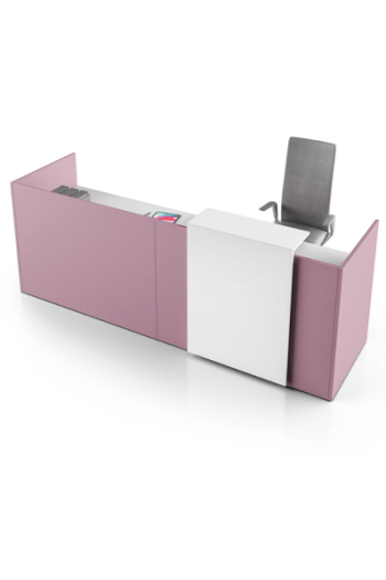 Reception schermi laccati mensola in melaminico L.240xP.60 cm 