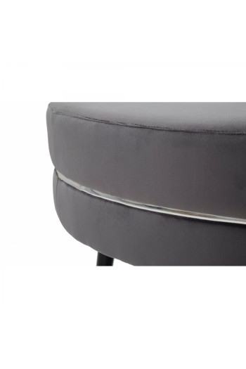 Pouf paris grigio/silver Ø90 cm 
