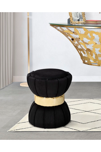 Pouf coppia lines verde Ø35 - Ø30 cm 