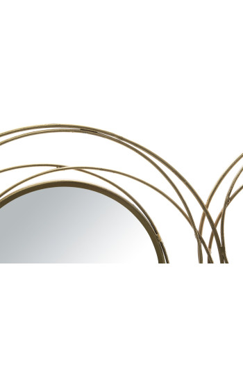 Pannello decorativo specchiato gold round
