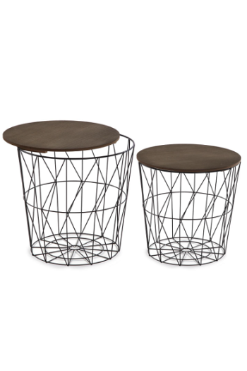 Set tavolini contenitore