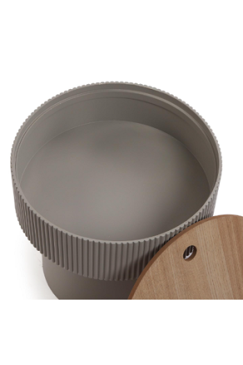 Tavolino contenitore Leslie grigio