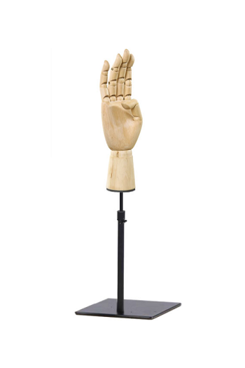 MANO IN LEGNO CON BASE